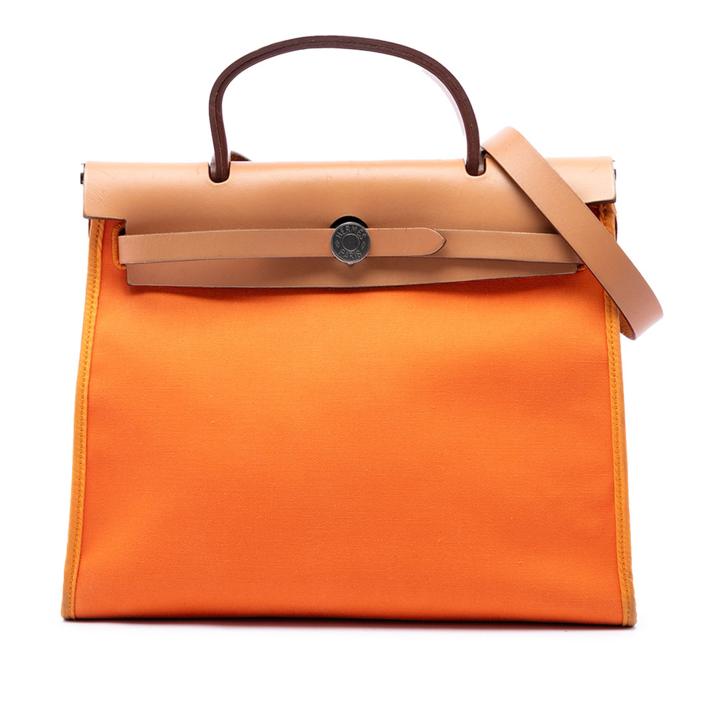 Pre-Loved Hermes Toile Herbag Zip 31
